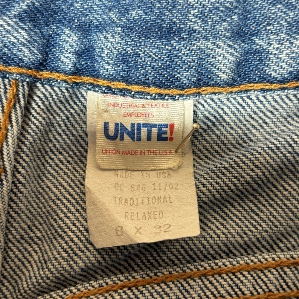 Diamond Cut Jeans Womens 8 Vintage Union Made USA Cotton Relaxed Fit Traditional - Picture 3 of 5